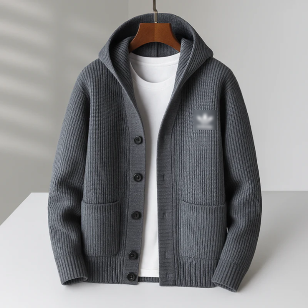 Essential Ribbed Knit Hoodie