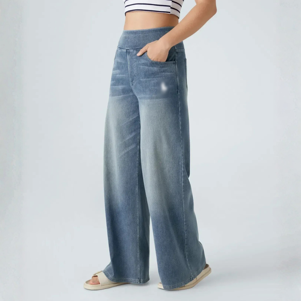 Effortless Flow Denim Pants