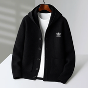 Essential Ribbed Knit Hoodie