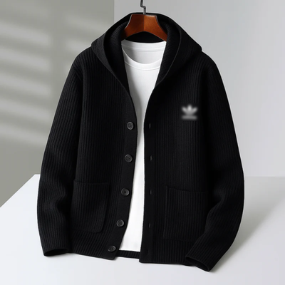 Essential Ribbed Knit Hoodie